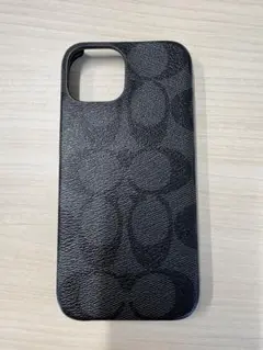 COACH ブラック iPhone15用ケース
