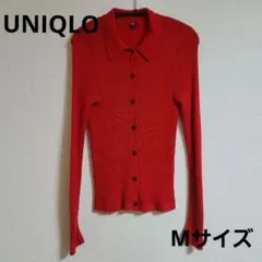 【UNIQLO】ユニクロ エクストラファインメリノリブポロカーディガン