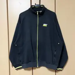 NIKE 80~90s銀タグ ジップアップスウェット ブラック イエロー XL