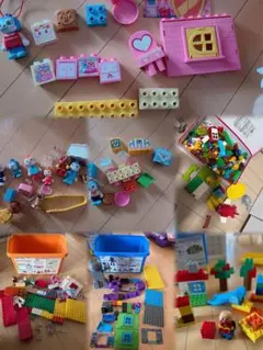 アンパンマン ブロックセット とLEGO 世界の動物セット