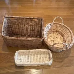 フィンランド製 かご 3点セット 北欧インテリア - メルカリ