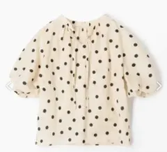美品⭐︎Ballsey ボールジィ　ドットプリント パフスリーブブラウスのサムネイル