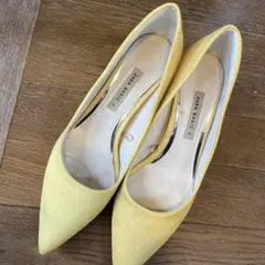 ZARA BASIC イエロー ハイヒール