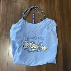 刺繍 ナイロン Mサイズ ショルダーバッグ エコバッグマザーズバッグ 3匹の猫