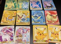 ポケモン　カレー　シール　イーブイ 進化系 、ピカチュウ　12枚セット
