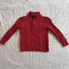 赤い　ケーブル編みセーター　GAP kids 6歳　7歳　110 120 レッド