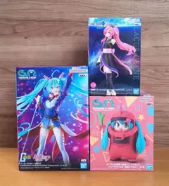 ガンダム45周年初音ミク、シャアザクぐるみ、ラクス・クライン フィギュア