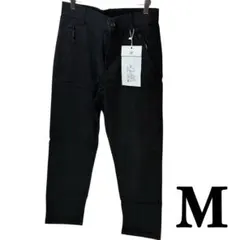 タグ付き　カジュアルパンツ メンズ ストレートパンツ ゆったりブラック　M