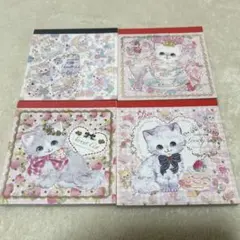 飴ノ森ふみか メモパッド 4点まとめ売り 変色有り　紙もの　メモ　おすそ分け