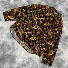 【未使用級】HARE ハレ（M）長袖 シャツ 花柄 コットン100％ 総柄