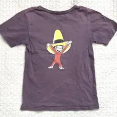 ビールーム　おさるのジョージ　半袖　Tシャツ　120 キッズ パープル