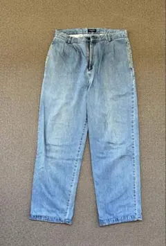 90s レア DOCKERS デニム ツータック デニムスラックス　w34のサムネイル
