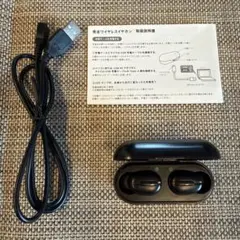 DAISO ワイヤレスイヤホン ブラック TWS001 動作確認・消毒済