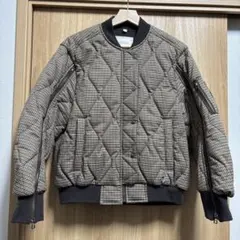 GU by rokh コラボ　キルティングブルゾン　チェック　2024年モデル