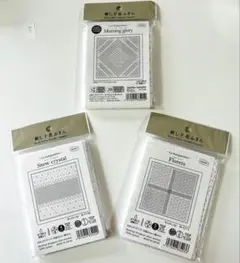 5オリムパス刺し子花ふきん布パック3個セット