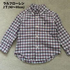 ラルフローレン チェックシャツ 2Ｔ(90～95cm) 美品