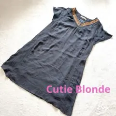 【Cutie Blonde 】キューティブロンド　チュニックワンピース　すみ黒のサムネイル