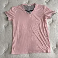 BOYCOTT ピンク Vネック Tシャツのサムネイル