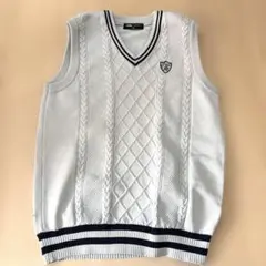 TIGORA Lサイズ ホワイト Vネック ベスト2261番