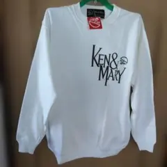 Ken & Mary ホワイト トレーナー 日本製　スウェット　未使用品