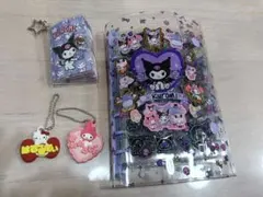 【シール帳完成品14ページ分】サンリオ縛り＆キーホルダーおまけ付きセット