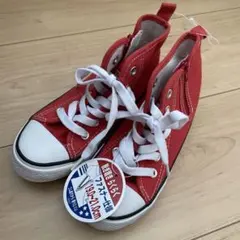 ハイカットスニーカー◆19cm 赤