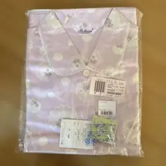 花柄水玉模様パジャマ 薄紫色 Mサイズ