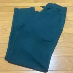 GU スウェットパンツ グリーン 無地　レディースLサイズ　used ジーユー