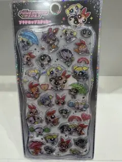 パワーパフガールズ　黒　パワパフ　プチドロップステッカー　プチドロ