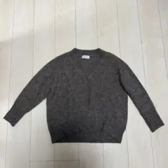 【OPAQUE.CLIP】 ブラウンニット Vネック セーター 秋冬服