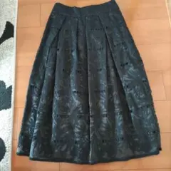 HARDY NOIR　黒レースフレアスカートのサムネイル