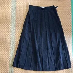 Claire グレー フレアプリーツスカート