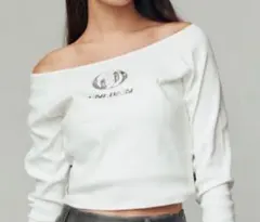 EMODA エモダ　メタルロゴクロップドロングTシャツのサムネイル