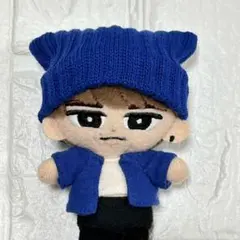 青　ネコ耳　ニット帽子　すのチル　ぬい服SnowMan 渡辺翔太　ソフビ