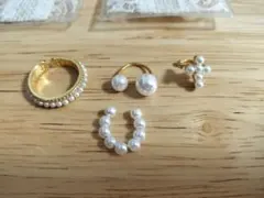 パールイヤーカフリングセット オリジナルポーチ付き