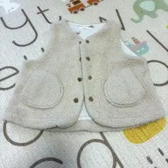 ユニクロベビー　ボアフリースベスト90