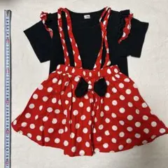 ミニーマウス風Tシャツ＆スカート セット