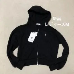 U.S.POLO ASSN.ワンポイント刺繍ダブルジップショートパーカー　Mのサムネイル