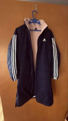 adidasアディダス⭐︎フード付きベンチコートジュニア160⭐︎美品
