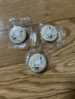 スヌーピー 缶バッジ 3個セット くら寿司 非売品のサムネイル