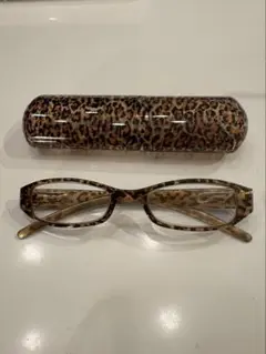 おしゃれな老眼鏡 豹柄 度数＋1.0