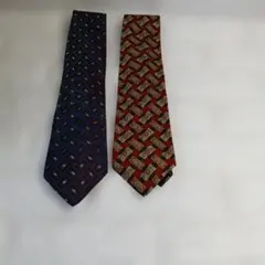 dunhill 幾何学模様 ネクタイ 2本セット