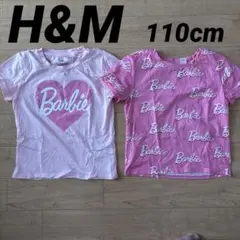 H&M Barbie バービー　ピンク　半袖Tシャツ