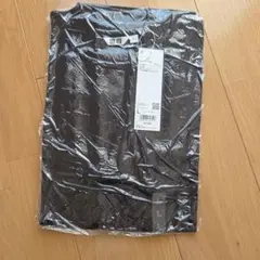 ユニクロ U エアリズムコットンオーバーサイズモックネックT(5分袖) L