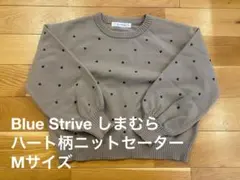 n様⭐︎しまむら Blue Strive ハート柄ニットセーター Mサイズ