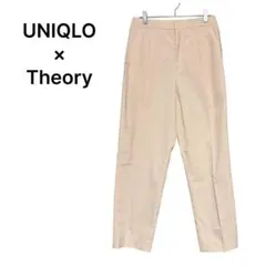 ユニクロ × Theory タックテーパードパンツ アイボリー M オフィス