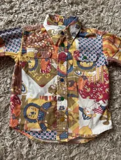 インカローズ　パッチワーク柄 プリントブラウス　XS