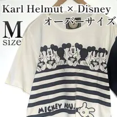 【Karl Helmut×Disney】カールヘルム ミッキー 白 Tシャツ Mのサムネイル