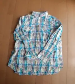 【美品】KBF チェック柄 長袖シャツ Fサイズ