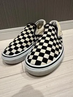 vans バンズ　スリッポン　チェック柄　メンズ　27.0cm スケボー